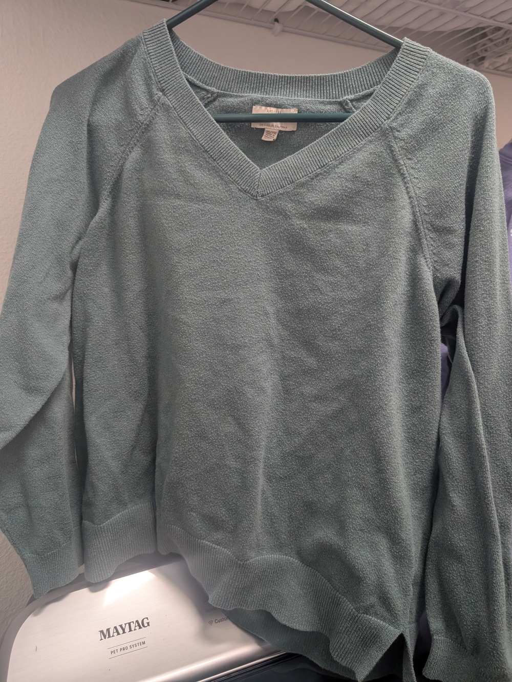 Lucky Brand Women's V-Neck Sweater - Sage Green